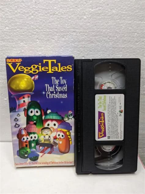 Veggietales The Toy That Saved Christmas Vhs Video Tape Kid Christian