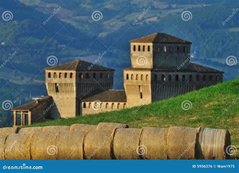 Torrechiara castle Italy stock photo. Image of rural, italy - 5956376