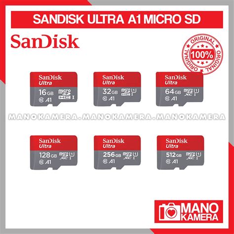 Jual Micro SD 128GB 256GB 512GB Sandisk Ultra A1 98MBps 120MBpsClass 10