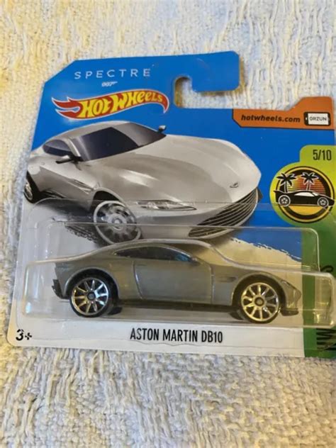 HOT WHEELS ASTON Martin DB10 Silver James Bond 007 Spectre DVB08 Long