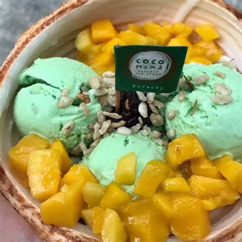 Coco Mama Boracay Philippines Pandan Coconut Ice Cream Review Abillion