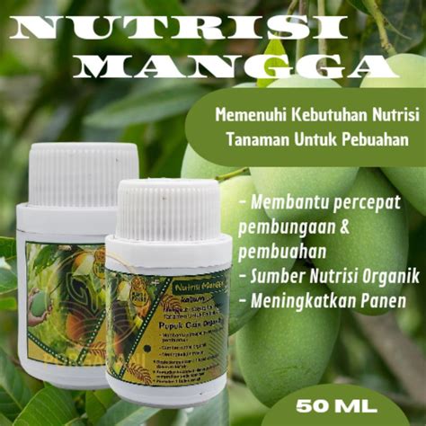 Jual Pupuk Organik Cair Mangga 50 Ml Super Ampuh Kualitas Unggulan