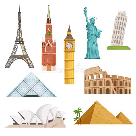 World Landmarks Clip Art