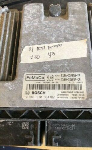 Ej5a 12a650 Ya Ecm Ecu Computer 2014 Ford Escape Ebay