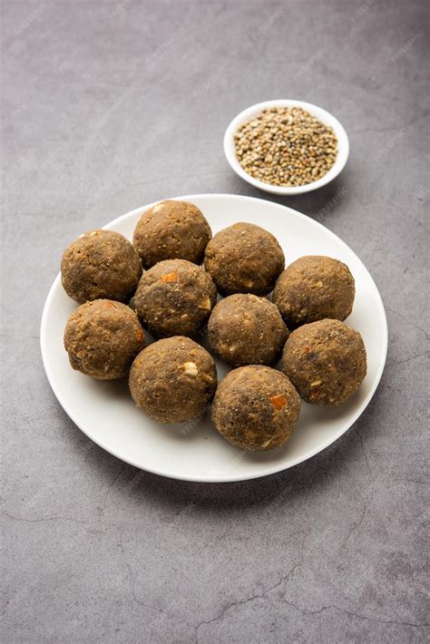 Premium Photo Bajra Atta Ladoo Or Kuler Laddoo Millet Flour Laddu A