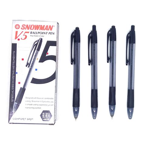 Jual Pulpen Bolpoint Snowman V5 1 Lusin Shopee Indonesia