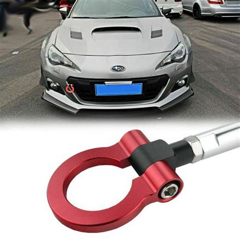 Jdm Customized Red Track Racing Cnc Aluminum Tow Hook For Subaru Wrx