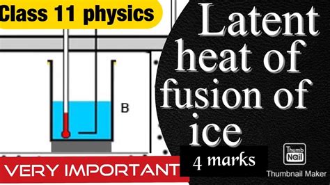 Class 11 Latent Heat Of Fusion Of Ice Derivation In Nepali All Concepts Explained In Details