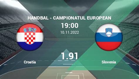 Croatia Vs Slovenia Ponturi Pariuri Handbal Campionatu