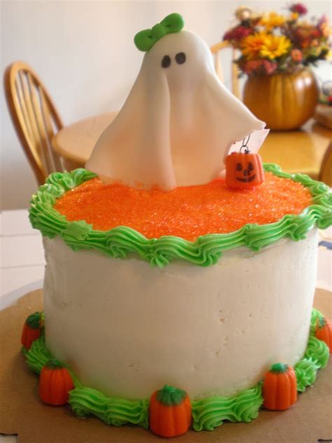 Ghost Halloween Cake