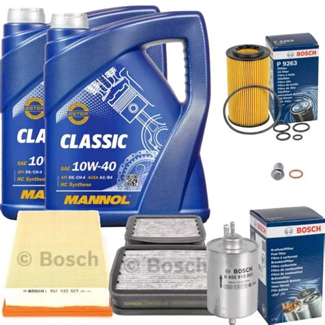 Bosch Inspection Set L Mannol Classic W Pour Mercedes Classe E