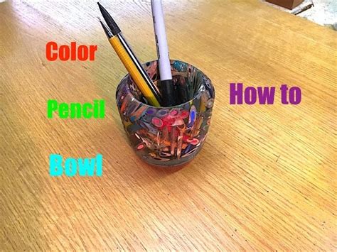 How To Make A Color Pencil Bowl Epoxy Resin And Color Pencils