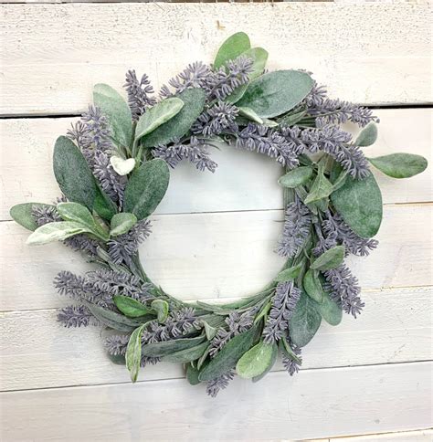 Lavender Wreath Mini Lavender Wreath Farmhouse Mini Wreath Small