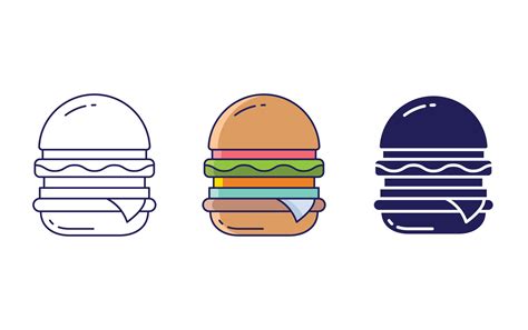 Hamburger vector icon 23228601 Vector Art at Vecteezy