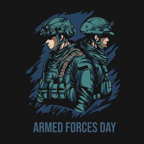 Premium Vector Vector Illustration Of Armed Forces Day