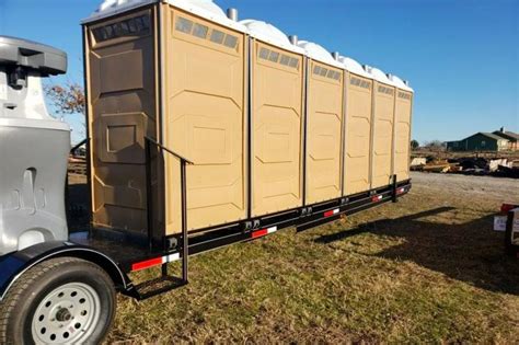 6 Station Porta Potty Restroom Trailer Ready2go Restroom Trailers