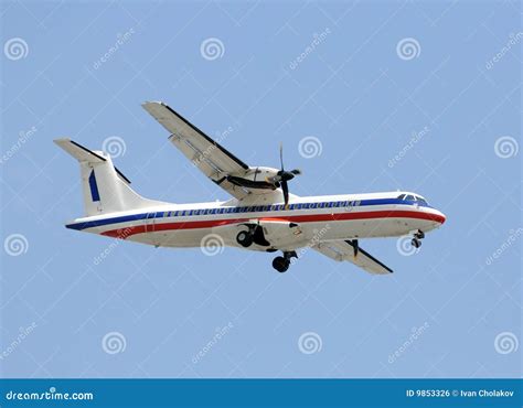 Propeller Passenger Airplane Royalty Free Stock Image Image 9853326