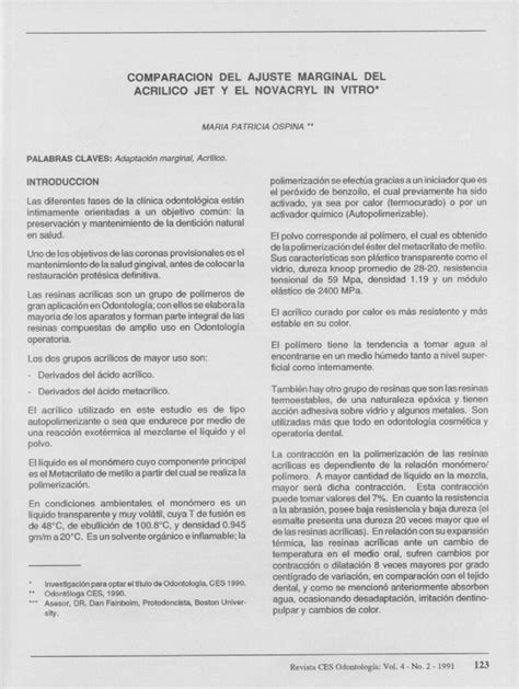 Pdf Pdf Filegran Aplicaci N En Odontolog A De Las Resinas