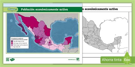 Mapa Población económicamente activa teacher made