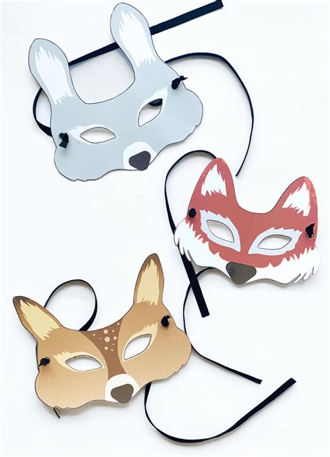 Woodland Animal Masks - Over the Rainbow and Back