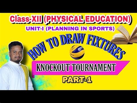 How To Draw Fixtures Knockout League Planning Sports Class