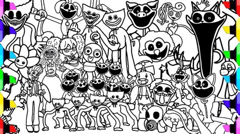 Poppy Playtime Chapter 3 Coloring Pages How To Color ALL BOSSES And