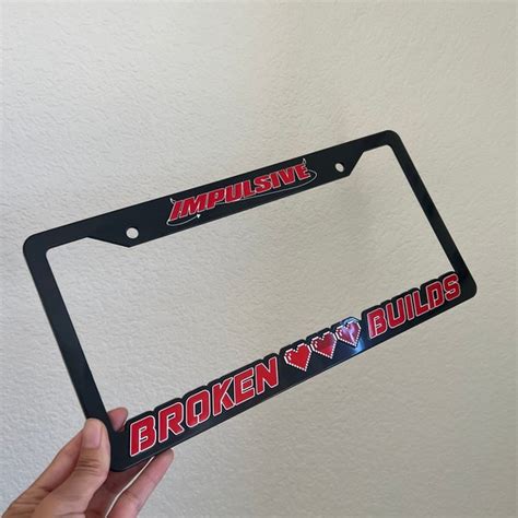 Liscene Plate Frame Anime Etsy Uk