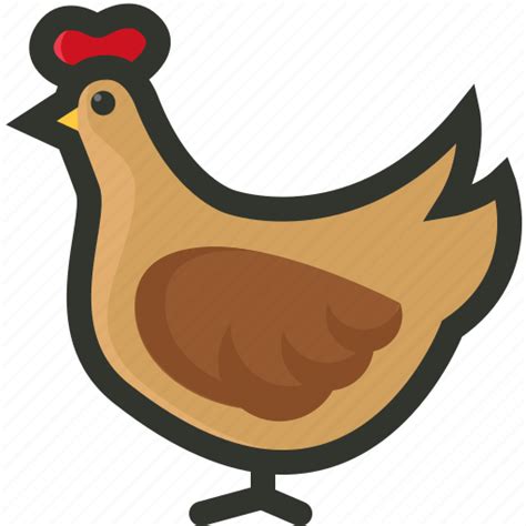 Chicken Farm Hen Meat Poultry Icon