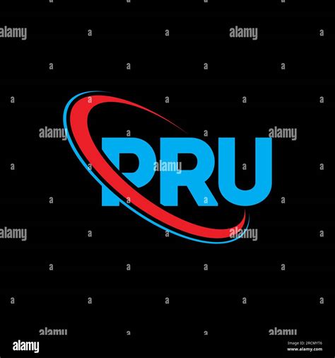 Logotipo De Pru Carta Pru Diseño De Logotipo De Letra Pru Iniciales