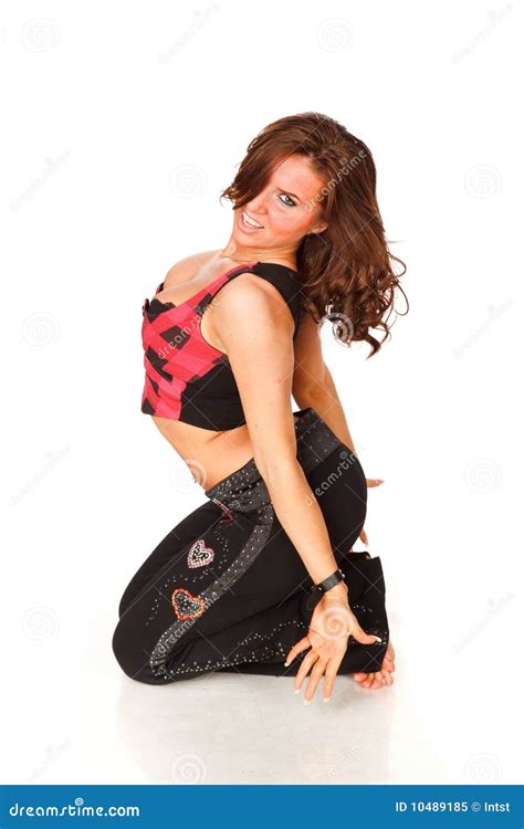 Pretty Woman Kneeling Stock Image Image Of Girl Kneeling