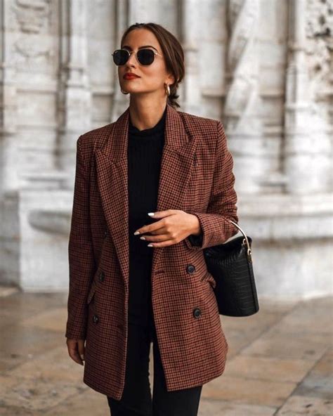 Classy Winter Outfit Ideas Winter Clothing Women Blazer Outfits