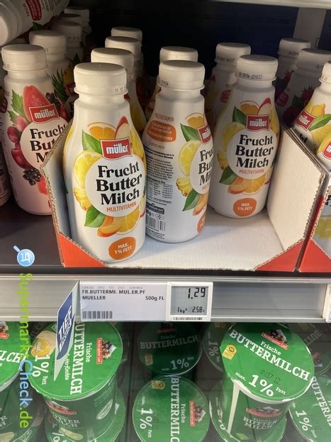 Müller Frucht Buttermilch Multivitamin Preis Angebote Kalorien