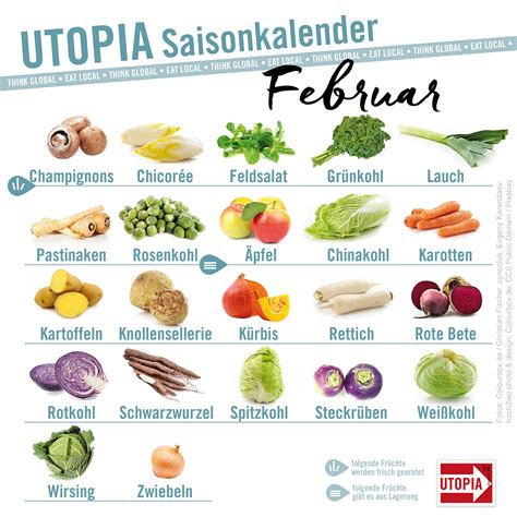 Saisonkalender Das Gibt S Im Februar Utopia De