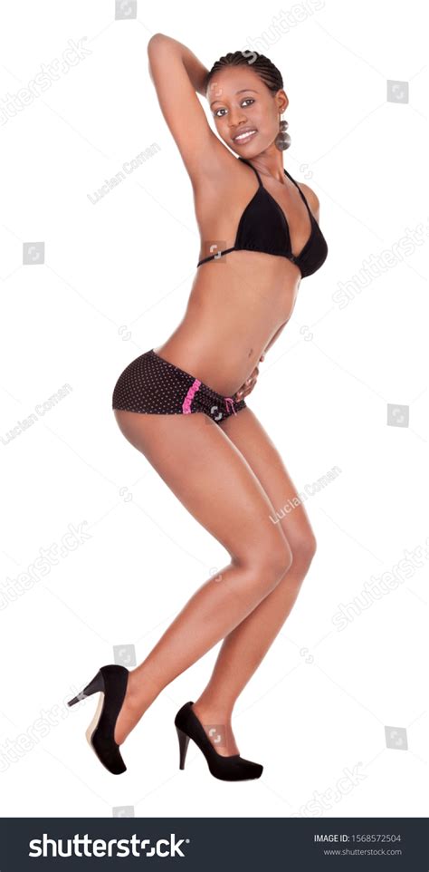 Sexy African Woman Wearing Bikini Isolated Stock Photo 1568572504 Shutterstock