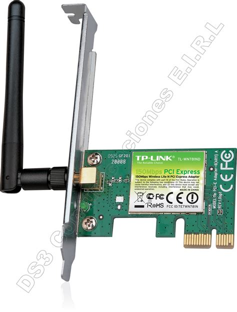 Tarjeta De Red Pci Tp Link Adaptador Expreso Mbps Tl Wn Nd