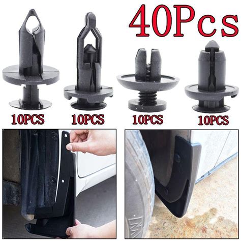 40Pcs Car Body Trunk Bumper Push Pin Rivet Retainer Molding Clips