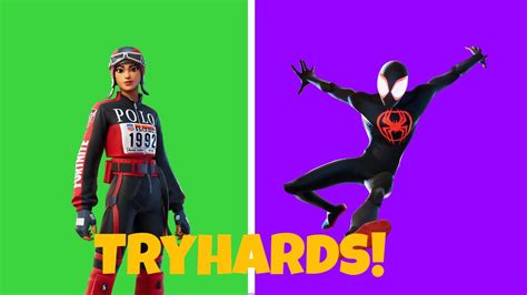 Skins Mais Tryhards Do Fortnite Youtube