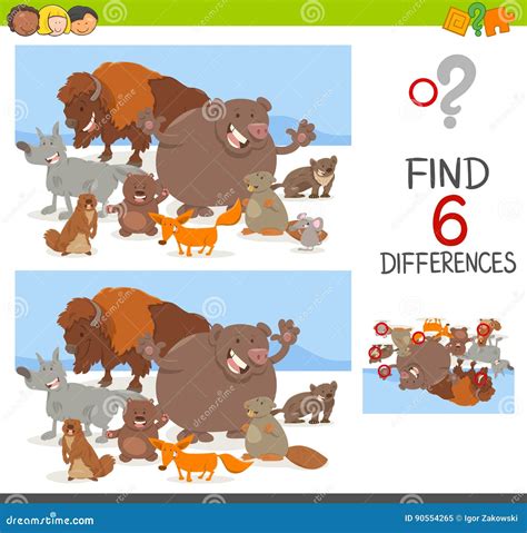 Spot The Differences Vector Illustration | CartoonDealer.com #63562126