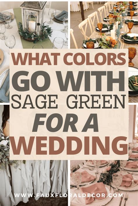 What Colors Go With Sage Green For A Wedding 5 Best Options