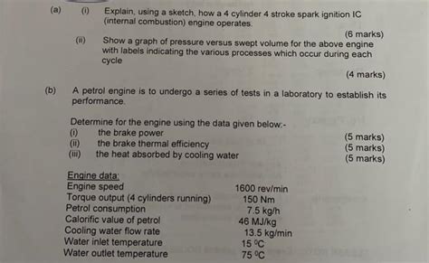 Solved A I Explain Using A Sketch How A Cylinder Chegg