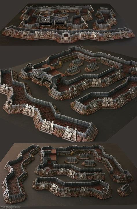 Sci-fi Warhammer Terrain Model