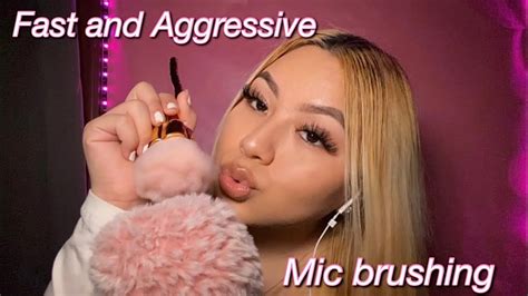 Fast And Aggressive Mic Brushing Asmr Youtube