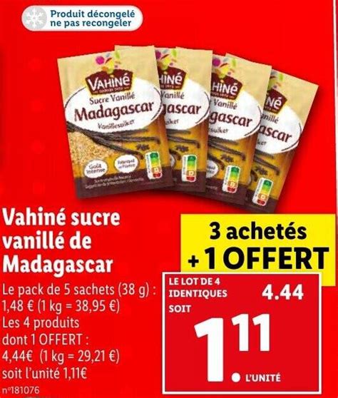 Promo Vahiné sucre vanillé de Madagascar chez Lidl