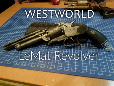 Westworld Inspired Man In Black S Lemat Revolver By Pan Kuba D Model