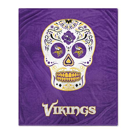 Minnesota Vikings 60 X 70 Sugar Skull Fleece Blanket 21629411 HSN