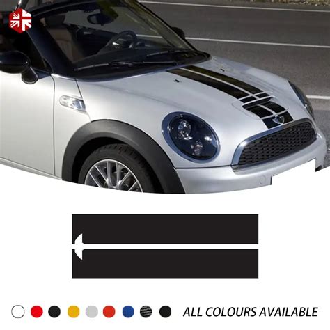 Car Styling Hood Bonnet Vinyl Roof Rear Decal Trunk Stripes Kit