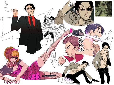 Yakuza Goro Mi Majima Kiryu Kazuma By Cho Yakuza Anime Kiryu Anime