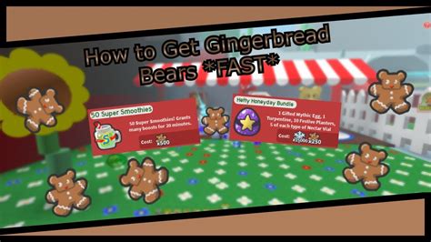 How To Get Gingerbread Bears Fast Roblox Bee Swarm Simulator Youtube