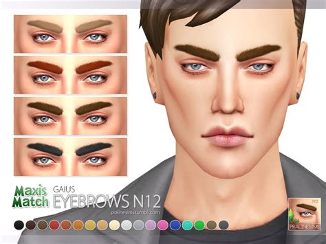 Sims 4 Cc Eyebrows Maxis Match Xenorental