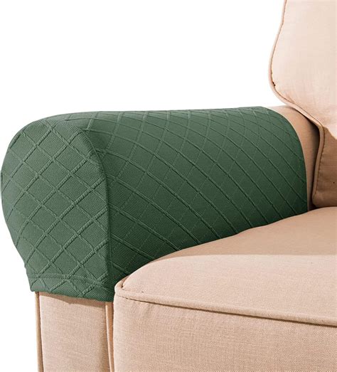 Nekosuki Arm Rest Covers Set Of Stretch Diamond Pattern Armchair